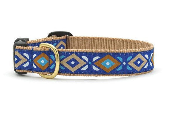 Aztec Blue Dog Collar