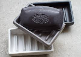 Luna Ceramic Soap Dish Matte Grey